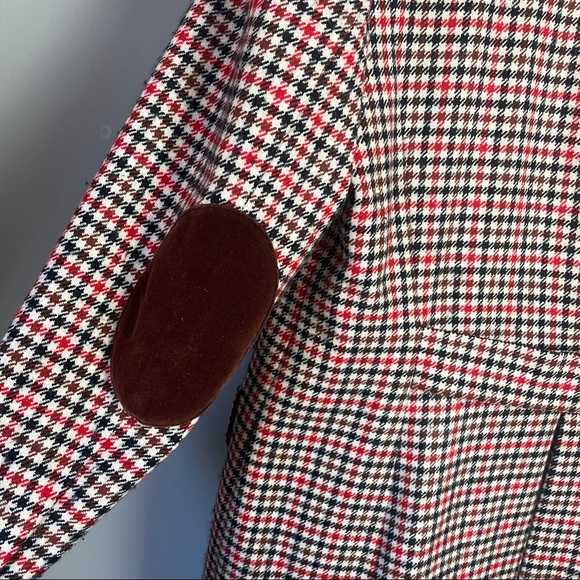 Escada Red and Black Checkered Blazer - Picture 6 of 6